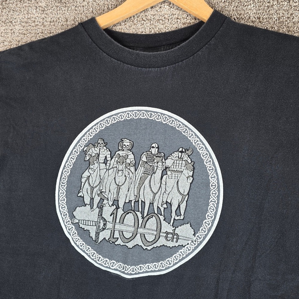 Vintage 1998 Highlander The Series 100th Episode Black‎ T-Shirt Mens XL